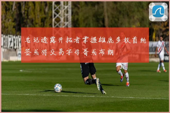 名记透露开拓者掌握雄鹿多枚首轮签或将交易字母哥或布朗